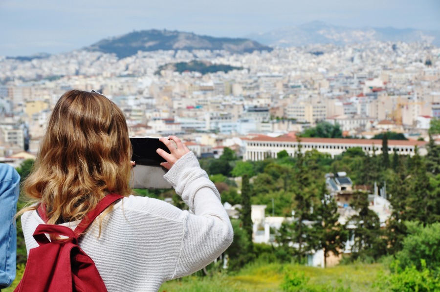 A view of Athens from the Acropolis
